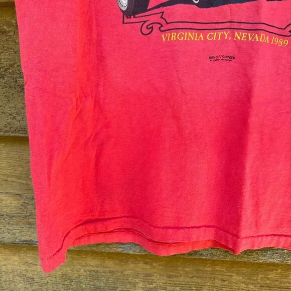 Vintage 1989 Ferrari Club of America Virginia City Tee Shirt Size XXl - Picture 11 of 16